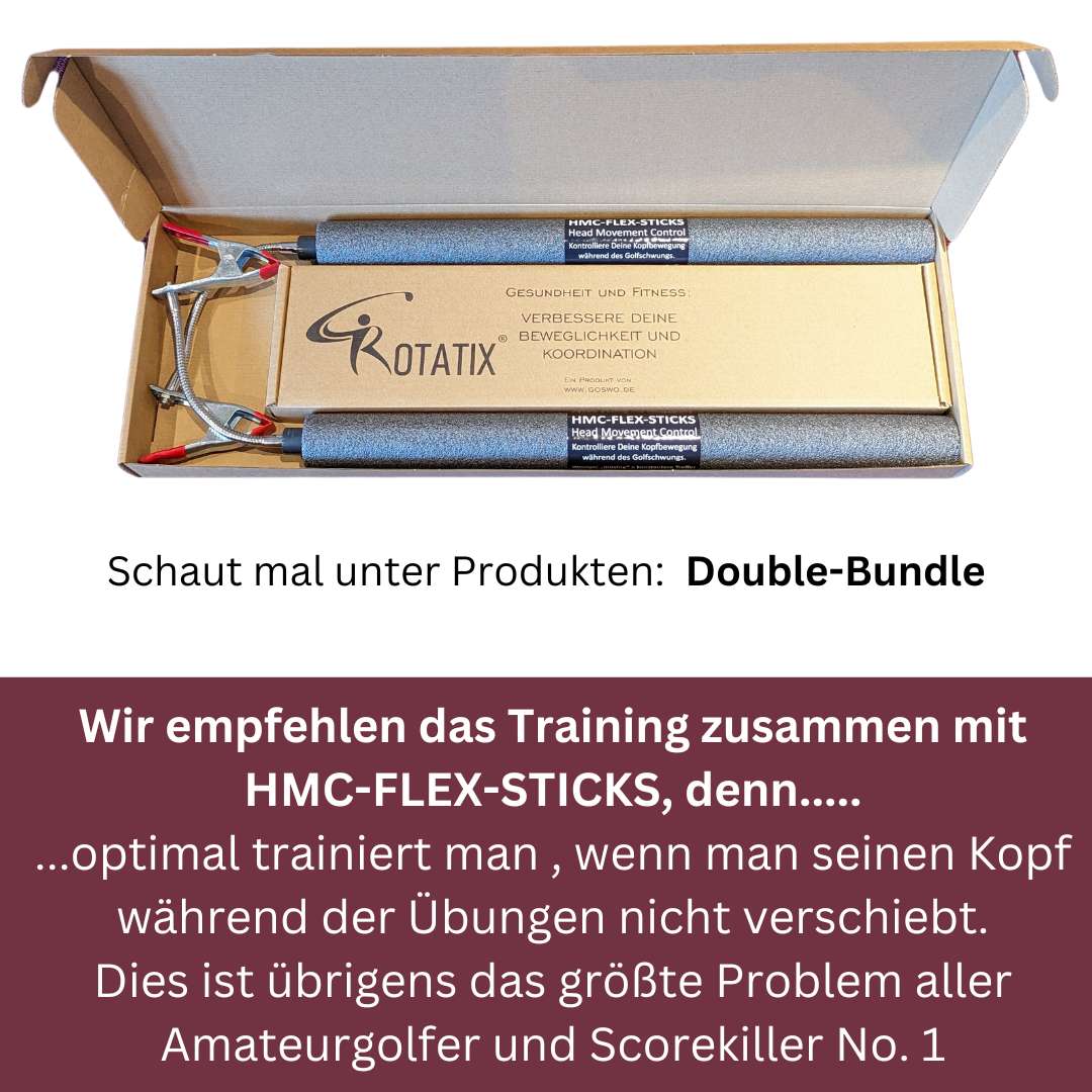 ROTATIX "PRO"- Golf Schwungtrainer - zwei Teile/steckbar