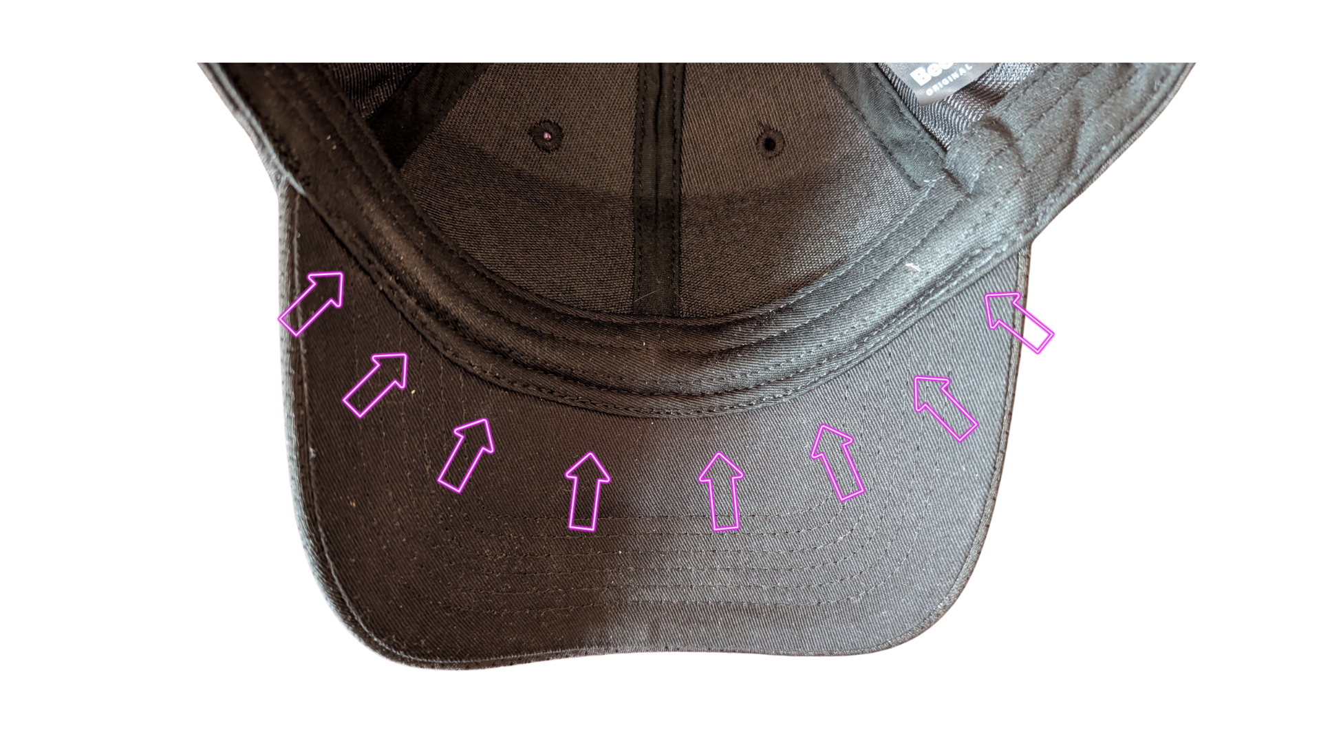 Golf Cap - GOSWO schwarz mit Logo hellgrau/lime
